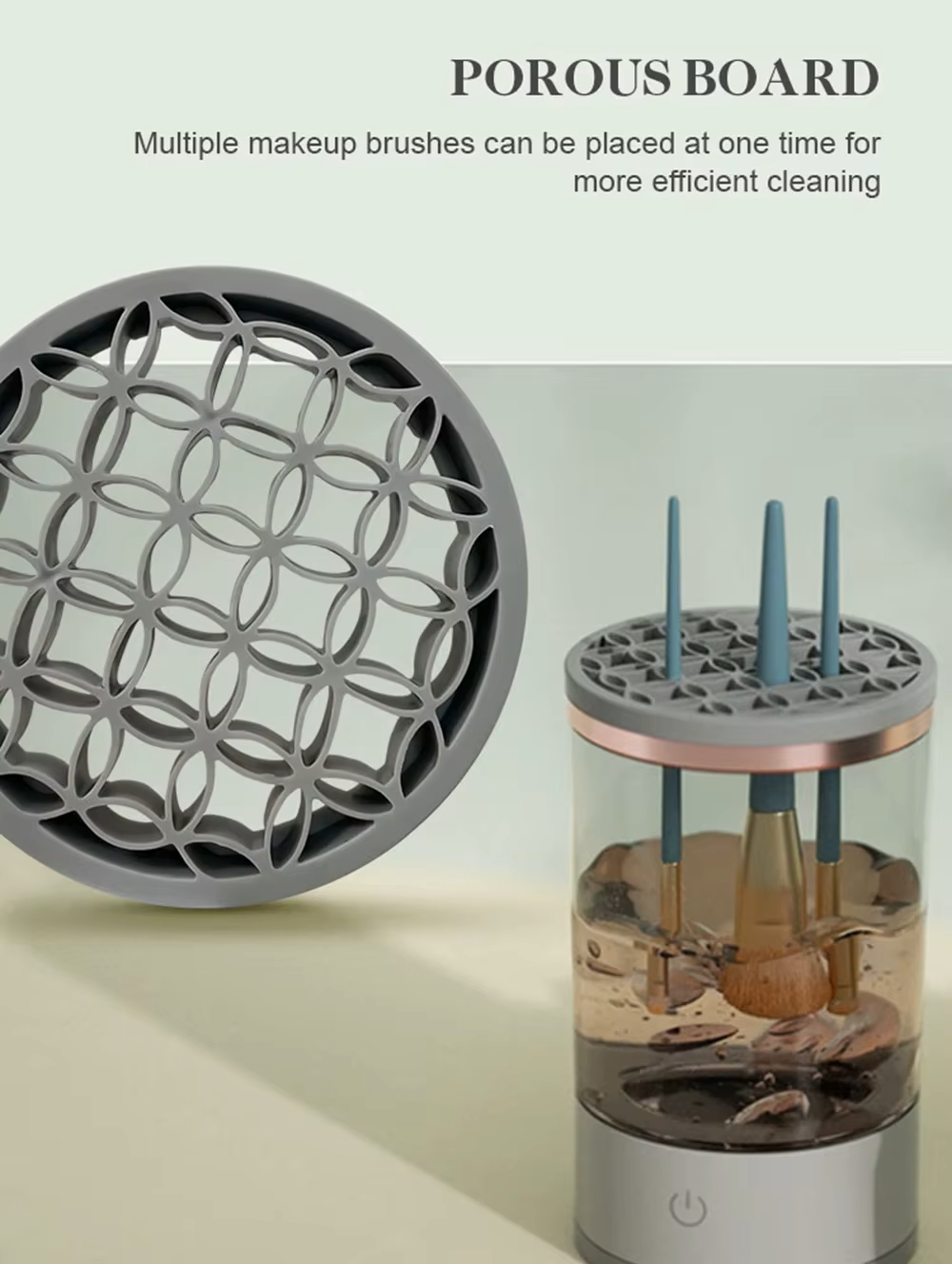 3 in 1 Electric Makeup Brush Cleaner Automatic Spinner Makeup Brush Holder Stand Women Lazy Cleaning Brush Washer Quick Dry Tool