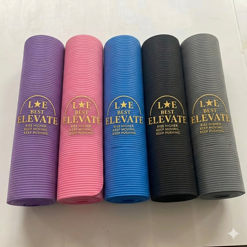 NBR Non-Slip Yoga Mat for Fitness &amp; Home Workouts