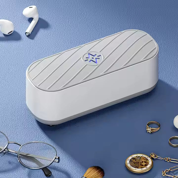 2024 Ultrasonic Cleaning Machine 45000hz High Frequency Vibration Wash Cleaner Washing Jewelry Glasses Watch Washing Small Ring