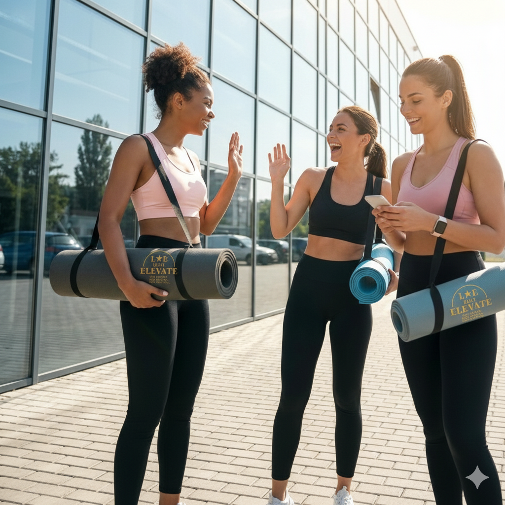 NBR Non-Slip Yoga Mat for Fitness &amp; Home Workouts