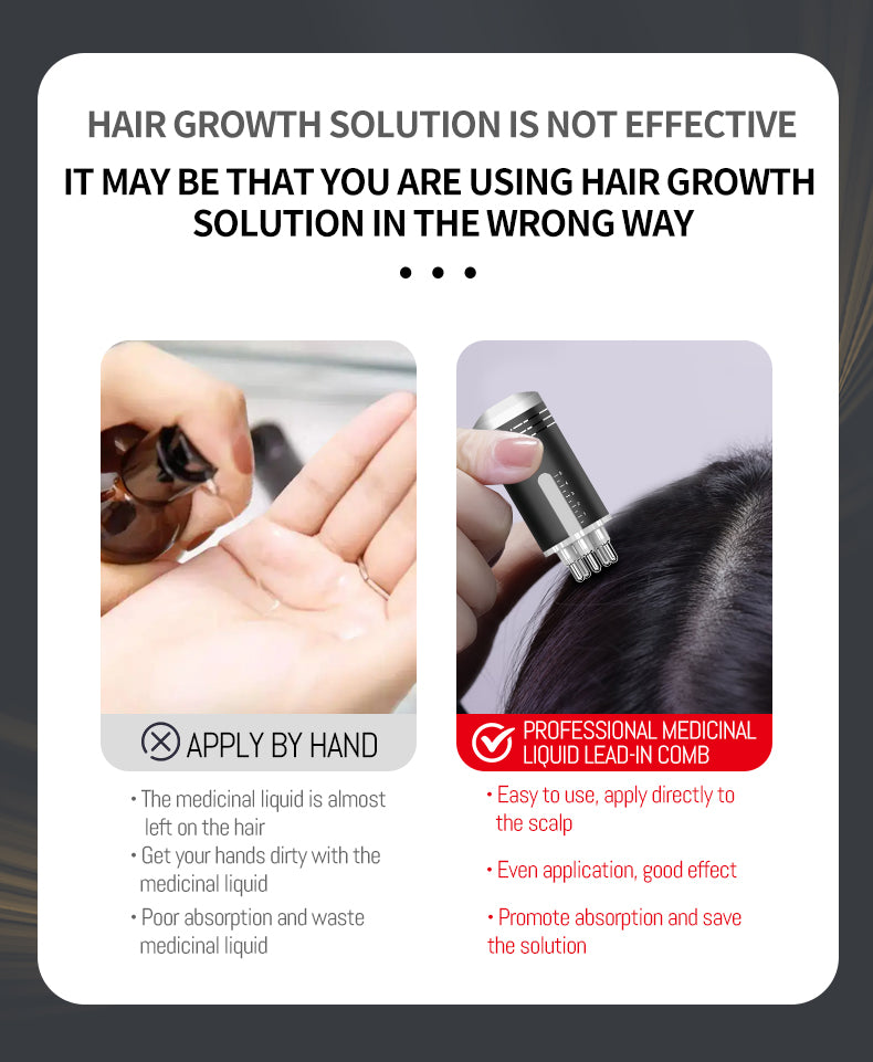 Mini Medical Medicinal Liquid Infusion Comb two in one application & Massage