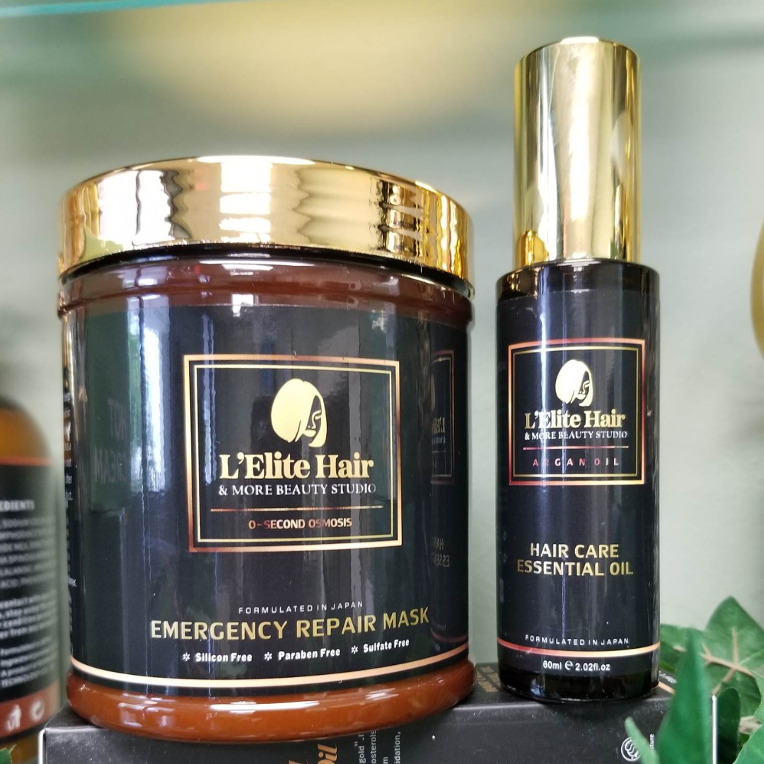 Product Name (Bundle) Hair Care Essential Oil & Emergency Hair Mask,.